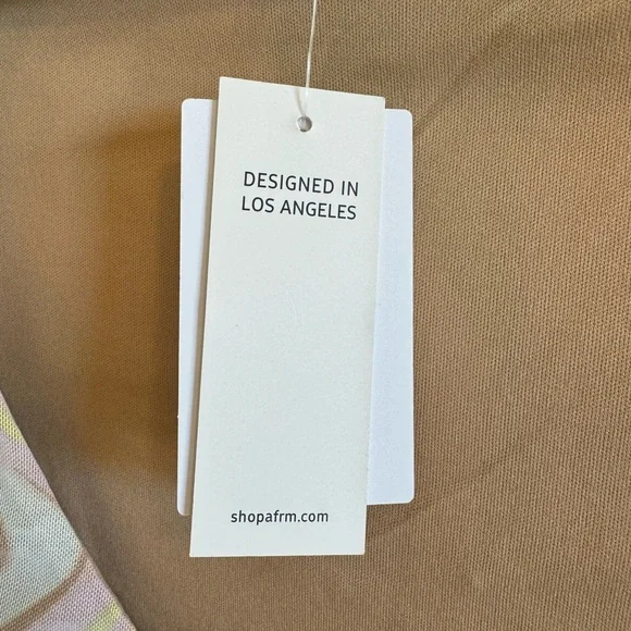 AFRM LOS ANGELES Gesine Long Sleeve Ruched Minidress in Green Swiss - Picture 11 of 11